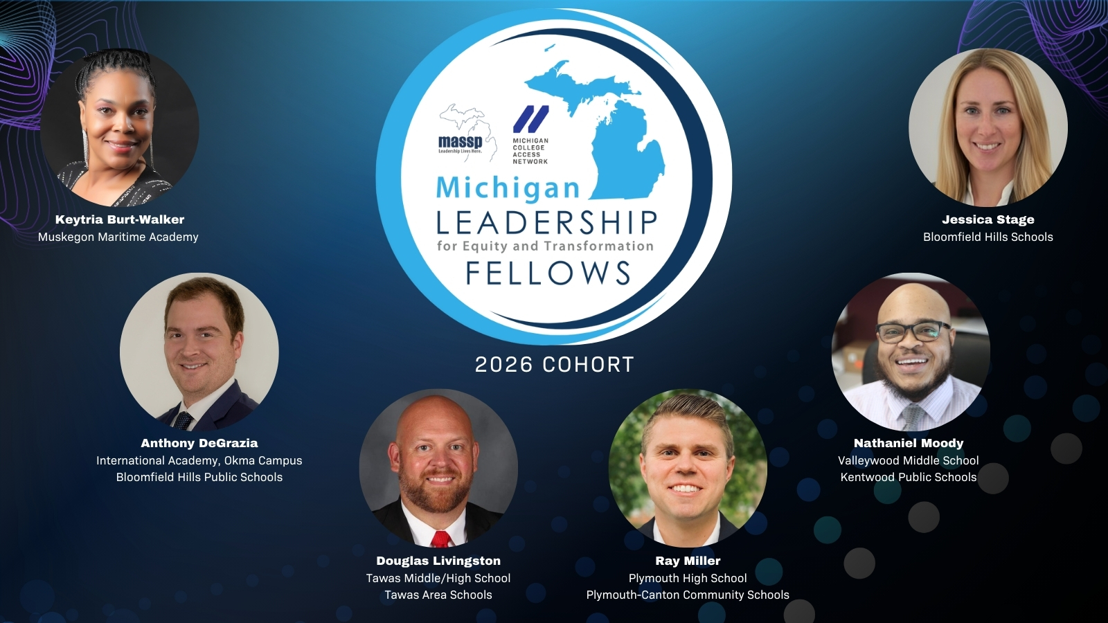 Graphic showing the 2026 cohort of fellows